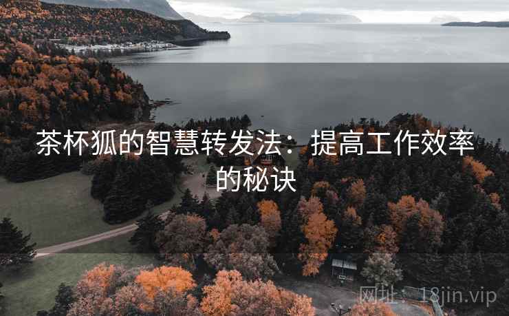 茶杯狐的智慧转发法:提高工作效率的秘诀 茶杯狐的智慧转发法:提高工作效率的秘诀